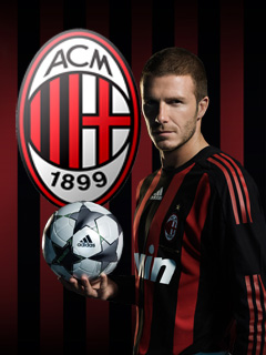 Beckham AC Milán wallpaper na mobil9