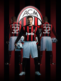 Beckham AC Milán wallpaper na mobil7