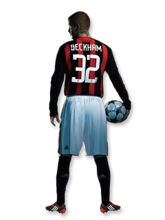 Beckham AC Milán wallpaper na mobil2