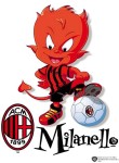 Maskot AC Miln, blk Milanello